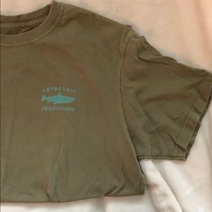 Olive green Patagonia T-shirt